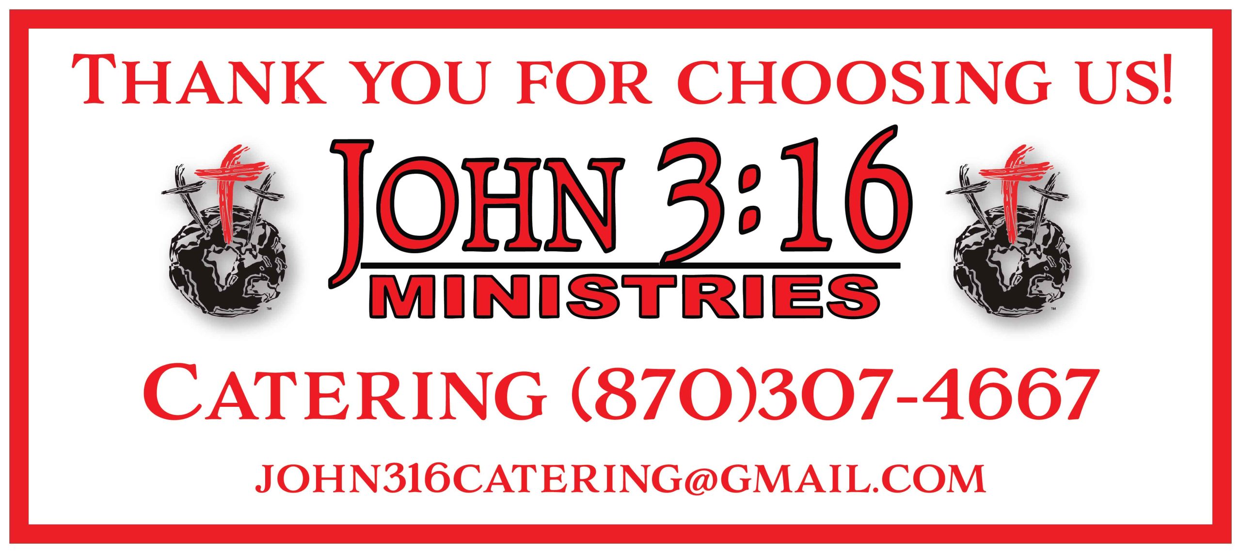 Catering Banner-red border