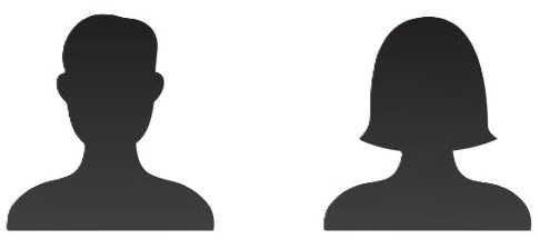 Vector art: profile icon of couple.
